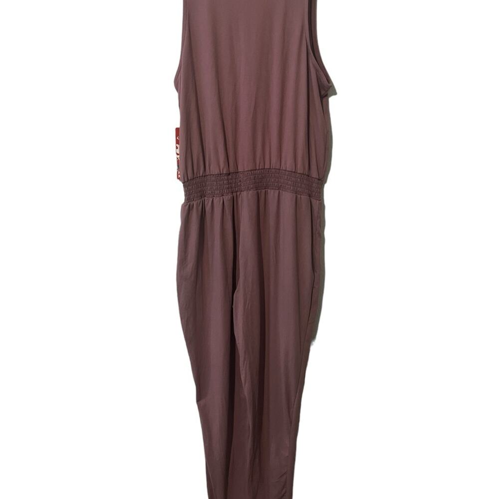 Cotton Zipper Front Romper Jumpsuit Size XL Rose Pink Soft Comfy Lounge - Picture 3 of 8